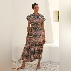 Anthropologie Ro's Garden Mumi Midi Dress